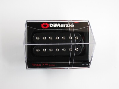 DiMarzio Titan 7 String Bridge Humbucker Black W/Chrome Poles DP 714