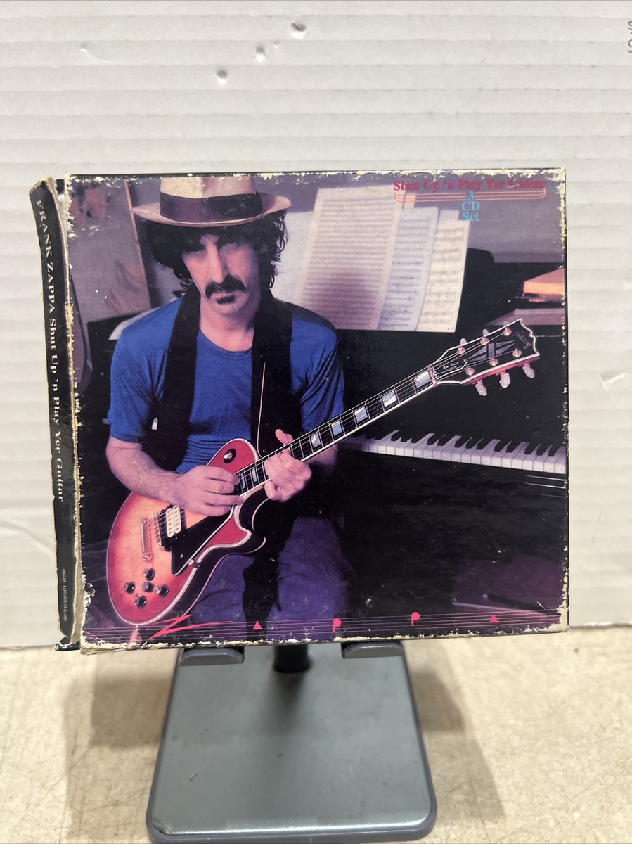 3-CD~ FRANK ZAPPA~ 1995~ SHUT UP N' PLAY YER GUITAR~ BOX COVER