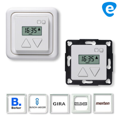 Jalousie Timer Schaltuhr DUOMATIC 50 BZ für Berker Gira Busch-Jäger Merten Jung
