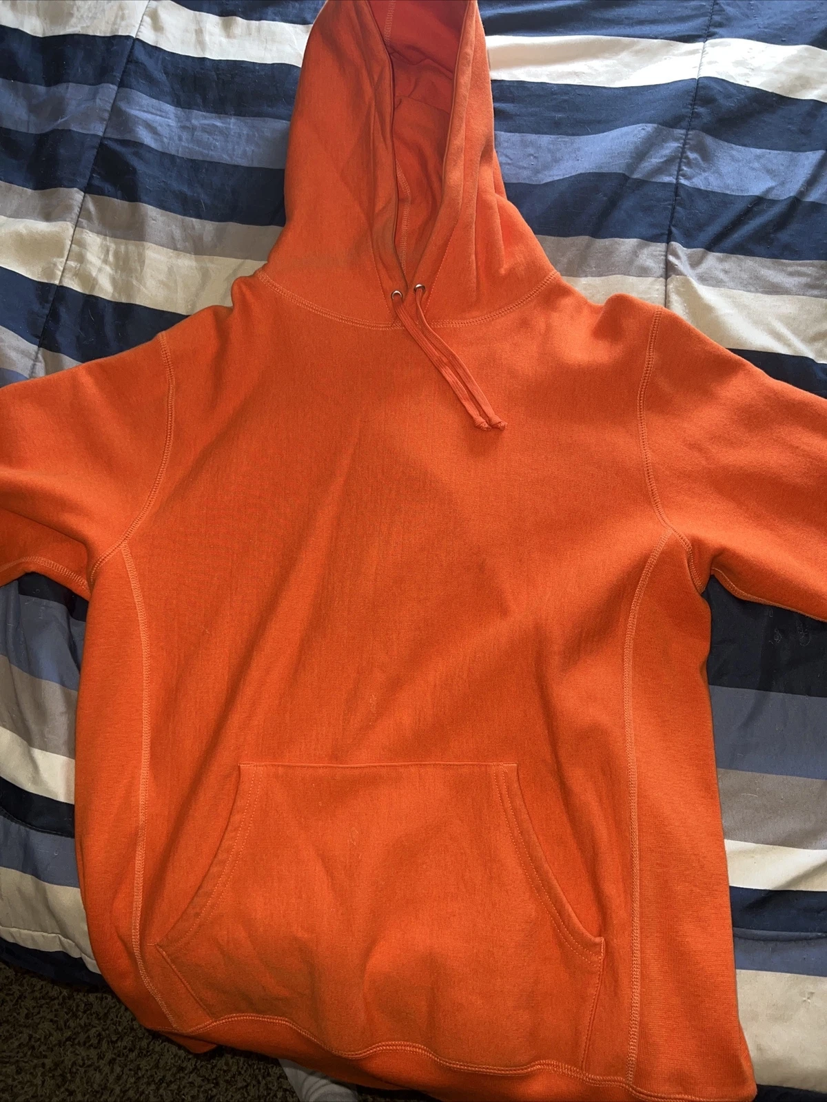 sweat à capuche orange supreme xl