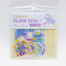 Sanrio Characters Hapidanbui JAPAN 2024 Flake Seal Stickers 8Designs Total 30pcs