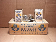 General Electric #2330 headlight bulbs Buick Cadillac LaSalle Packard Ford NOS!