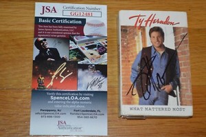 Ty Herndon Autographed "What Mattered Most" Cassette Cover with JSA COA