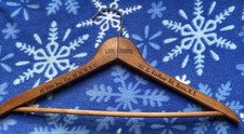 VTG NAT LUXENBERG  BROS B'WAY New York City/Newark, NJ Wooden ClothesHanger