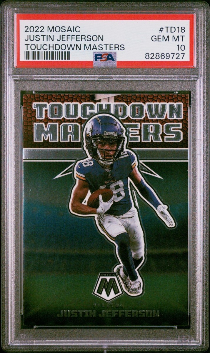 2022 Panini Mosaic - Touchdown Masters Justin Jefferson #TD-18 for