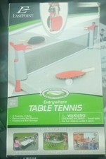 EASTPOINT Everywhere TableTennis, 2 Paddles, 3 Balls, 5ft Retractable Net in Box