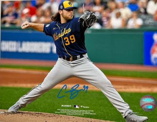 Brewers 2021 CY Young Pitcher CORBIN BURNES Signed 8x10 Photo #21 AUTO - - Picture 1 of 1