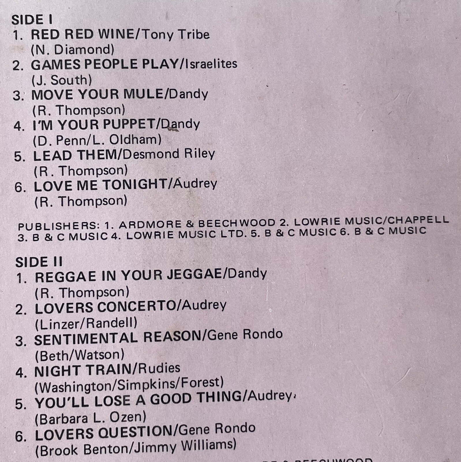 SKA / REGGAE VINYL LP RED RED WINE VARIOUS ARTISTS 33 RPM eBay