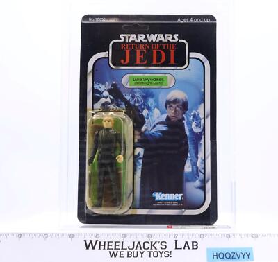 Luke Skywalker Jedi Knight Green Saber AFA GRADED 85 79 Back-A