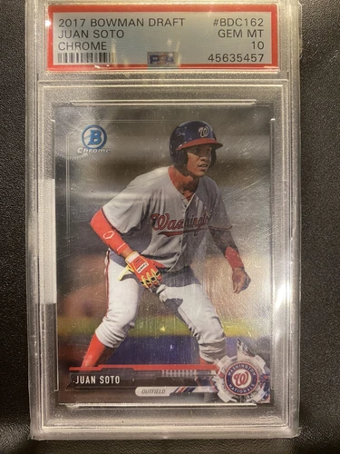 Juan Soto 2017 Bowman Chrome Draft Rookie RC #BDC162 PSA 10 