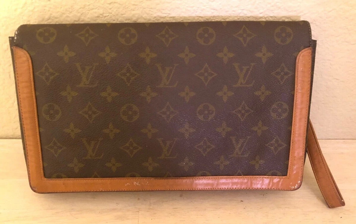 Louis Vuitton by The French Company-Monogram Clutch Bag-Vintage-Early  1980's