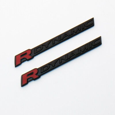 2x For Range Rover R Dynamic Sport HSE Fender Marker Nameplate Badge Emblem BLK