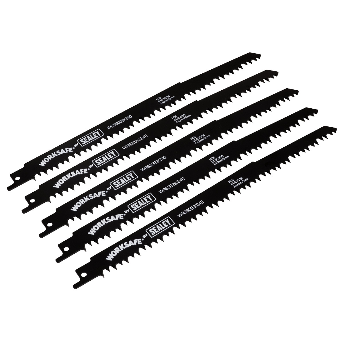 Reciprocating Saw Blade Wood 240mm 5tpi - Pack of 5