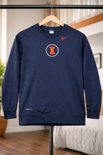 University Of Illinois Fighting Illini Nike Therma Fit Sweatshirt Large CR80 