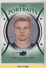 2018-19 Upper Deck UD Portraits Green Colton Parayko #P-20 READ 0qp9