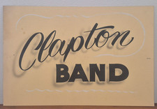 1983 Eric Clapton Backstage Concert Sign Hersheypark Arena "MONEY & CIGARETTES"