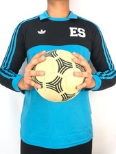El Salvador, Men's Retro Soccer Jersey, 1982 LS Lt Blue Goal (Tallaje Americano)