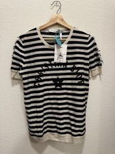 DIOR Striped Crewneck Short-Sleeve T-Shirt Wo...