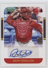 2021 Panini Donruss Retro 1987 Signatures Deivy Grullon #87S-DG Auto 18yu