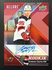 2024-25 Allure Graeme Clarke Rookie Red Rainbow Auto #114 Minnesota Wild