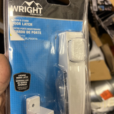 WRIGHT PRODUCTS V398WH Push Button Latch, White