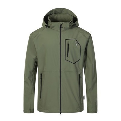 Blue Wave Übergrößen Softshelljacke oliv Louis