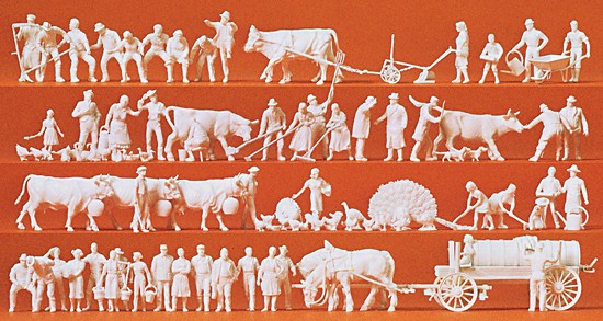 "Preiser Ho 1:87 Bausatz 16354 \"Auf Dem Land\" 102 Figuren Neu Ovp"-image