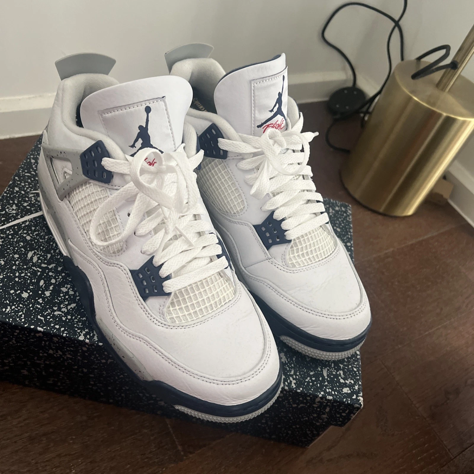 Nike Air Jordan 4 Midnight Navy UK taglia 8