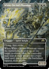 White Orchid Phantom (Borderless) - Foil NM MTG Modern Horizons 3