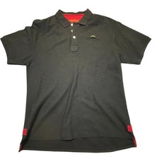 Orvis Polo Shirt Mens XL Black Signature Heavyweight Cotton Short Sleeve Logo