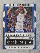 Panini No. 31 Contenders Draft Picks Prospect Ticket Devonte Graham #31 Jayhawks