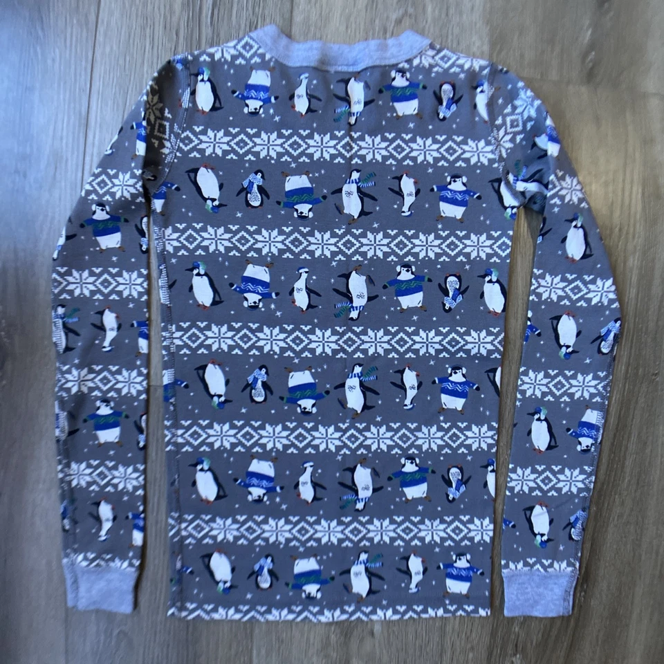 Hanna Andersson Pajamas Set Sz 10 Long Sleeve Cotton Mickey Mouse Penguin Lot 2 - Image 3 of 4