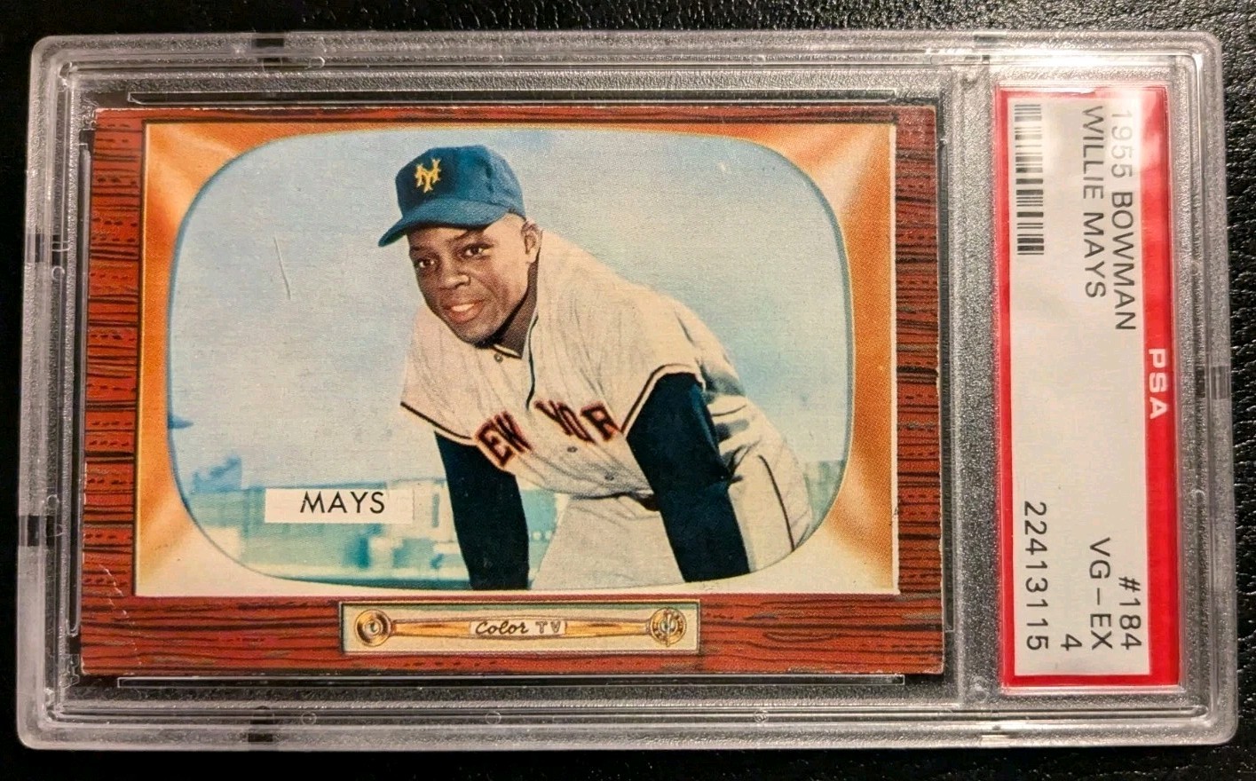 1955 Bowman Willie Mays #184 PSA 4