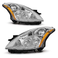 Compatible with Nissan Altima 2010-2012 4Door Sedan Headlights Assembly Chrom...