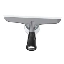 Multi-Purpose Silicon Squeegee for Window, 10 inch (Pack of 1) Grey & Black