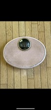Vintage Borg Pink Bathroom Scale  Mid-Century  Art Deco Pattern  Works