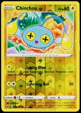 POKEMON CHINCHOU 068/202 COMMON SWORD & SHIELD 2020 REVERSE HOLO LP