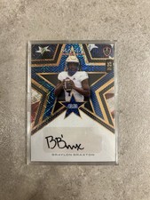 Wild Card 2024 Auto Mania Braylon Braxton Serial 7/25 Auto Card AMAS-BB