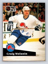 1991-92 Pro Set French - Craig Wolanin #203 Quebec Nordiques Hockey Card