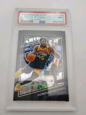 2021 Panini Donruss Optic Donovan Mitchell #45 Black Velocity Prizm /39 PSA 9