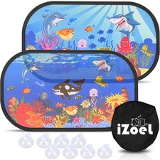 MOVINPE Car Sun Shade for Baby Kids 2 Pack Static Cling Side Window Car 80GSM...