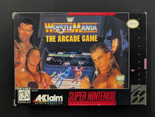WWF Wrestlemania The Arcade Game SNES Super Nintendo System Aklaim 1995 Complete