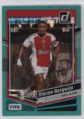 2023-24 Panini Donruss FIFA Teal 21/199 Steven Bergwijn #148 0z8w