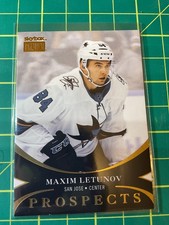 2020-21 Skybox Metal Universe Premium Prospects # PP-38 Maxim Letunov RC