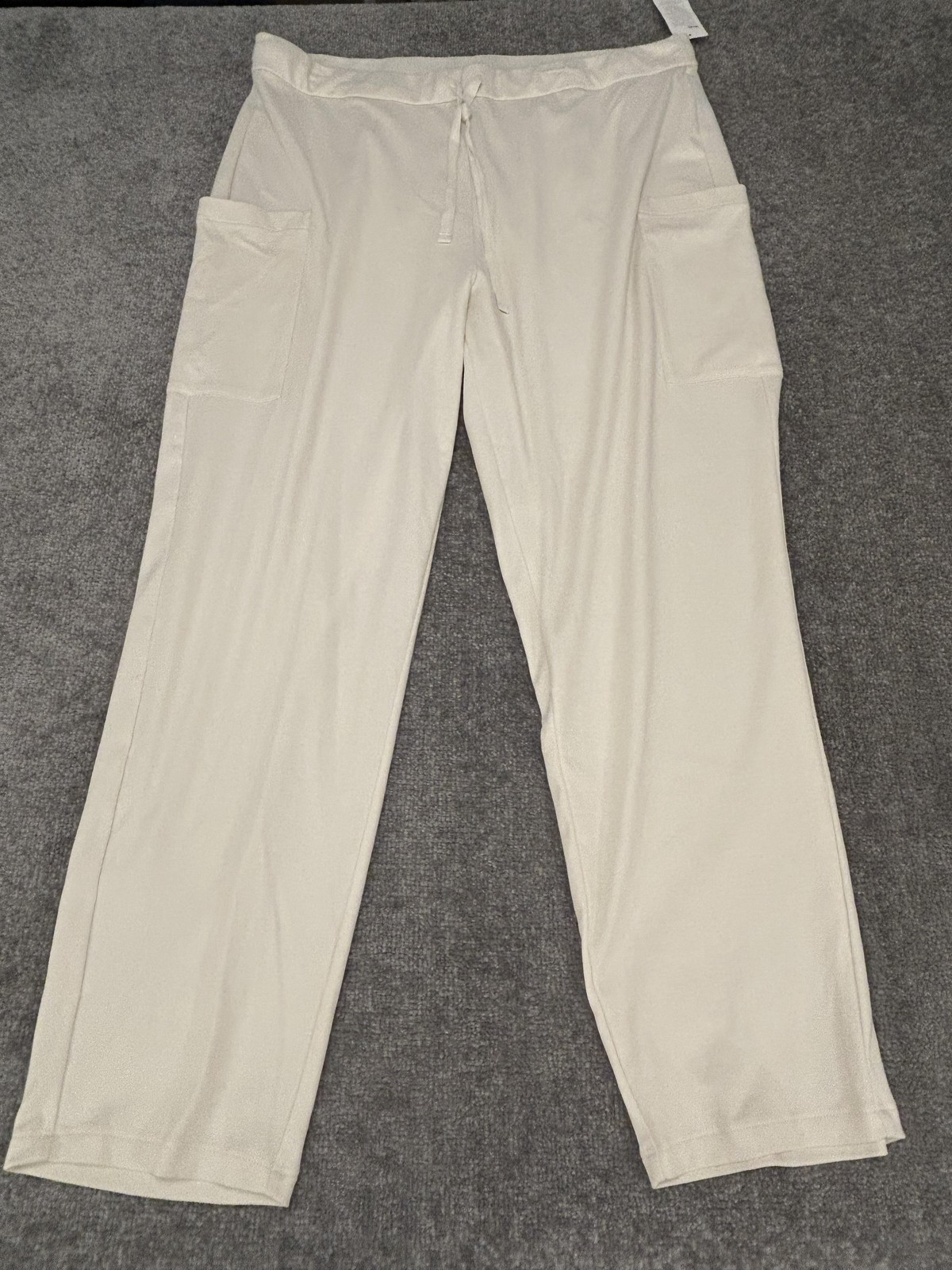 Eileen Fisher Pajama Pants Womens XL Off White Slouchy Sleep Organic Cotton NEW thumbnail 6