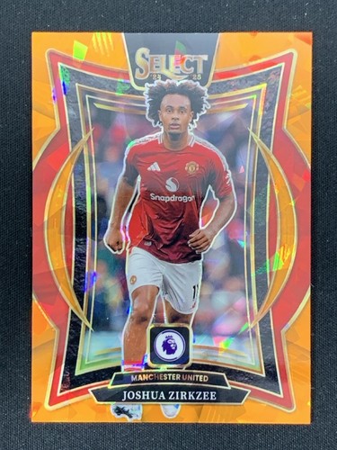 Joshua Zirkzee 2024-25 Panini Select Premier League Terrace Orange Ice /155 #99