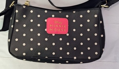 Disney Minnie Mouse Bioworld Shoulder Crossbody Bag Black