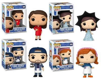 Funko Pop! Gilmore Girls 25th Anniversary Complete Set of 4 Vinyl Figures, Lorel