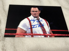 MIKE ROTUNDA Signed 4x6 Photo WWE WWF IRS WRESTLING AUTOGRAPH