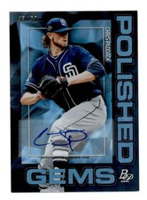 CHRIS PADDACK 2020 BOWMAN PLATINUM POLISHED GEMS AUTOGRAPH AUTO #43/50 BF8600
